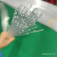 100 brins de fibre optique PMMA de 2 mm de diamètre et 2 m de longueur, kit d'éclairage à fibre optique pour ciel étoilé, bonne performance de guidage de la lumière