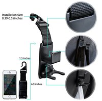 Porte-sacs de siège auto populaire, solide et durable, crochet fantaisie pour sacs à main, sacs à provisions, kits intérieurs automobiles, noir ABS
