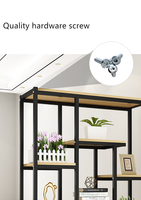 Étagère en métal minimaliste moderne personnalisable présentoir de librairie en acier pour bureau à domicile design élégant en alliage d'aluminium