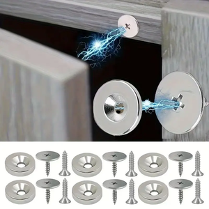 <b>Strong</b> <b>Magnetic</b> Modern Cabinet Snaps Metal Furniture Door Fastener Hidden Latches for Kitchen Living Room Cupboard Drawer Doors - Product Image 3