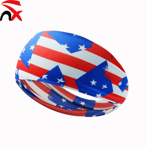 Fascia per Capelli con Bandiera Americana all'Ingrosso, Fascia Sportiva Stampata per il Giorno dell'Indipendenza, Fascia per Capelli da Donna per Fitness, Corsa e Yoga, Ideale per Regali - Product Image 3