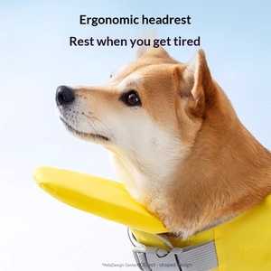 Maillot <span class=keywords><strong>de</strong></span> bain pour <span class=keywords><strong>chien</strong></span> Hippie Dog en tissu Oxford, style dessin animé animal, grands yeux, mignon, japonais-coréen, avec flottabilité pour la natation et gilet <span class=keywords><strong>de</strong></span> sauvetage - Product Image 6