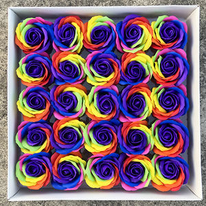 ขายส่ง8เซนติเมตรยักษ์ที่มีสีสันกุหลาบสบู่ดอกไม้สำหรับดอกไม้ DIY ช่อ - Product Image 3