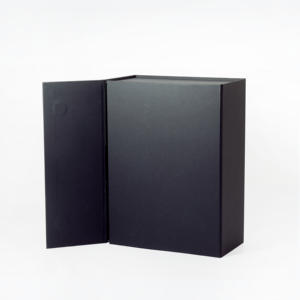 Özel toplu C5 boyutu çift kapı karton siyah kağıt sert manyetik katlanabilir hediye kutusu - Product Image 3