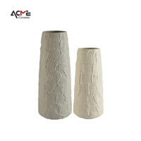 Vases de table décoratifs modernes nordiques et minimalistes pour la décoration de la maison vase à fleurs de salon vases en céramique et en porcelaine à large bouche