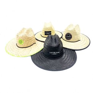 Wholesale Hot Sell Wide Brim Sun Cap Wholesale Foldable Lady Hat Straw Beach Hat With Custom Logo