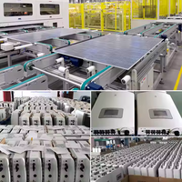 Sistemas de Almacenamiento de Energía Solar Sunpal Conectados a la Red, Kit Completo de Sistema de Energía Solar de 10kw, 20kw, 30kw