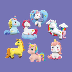 Set plester gambar kartun Unicorn, Set plester edukasi dan pembelajaran Diy untuk anak-anak - Product Image 2