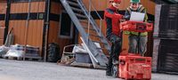 Boîte à outils HILTI Pro-kit Series, format moyen, étanche IP65, résistante aux chocs, rangement modulaire avec système d'interverrouillage à une main