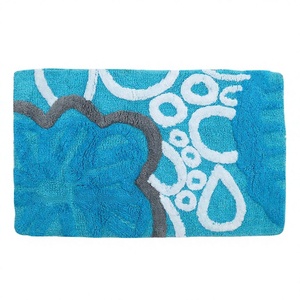100% High Quality Eco-Friendly Soft Tufted Cotton Bath Mats Floral Pattern Softest Design Factory Direct Wholesale Price <b>Machine</b> - Product Image 1