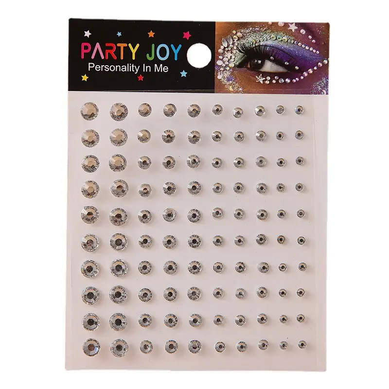2023 Party Joy Beauty Decorative Jewels Face Sticker Rhinestone Mermaid Face Jewels For Party DIY Crystal Eyebrow Sticker