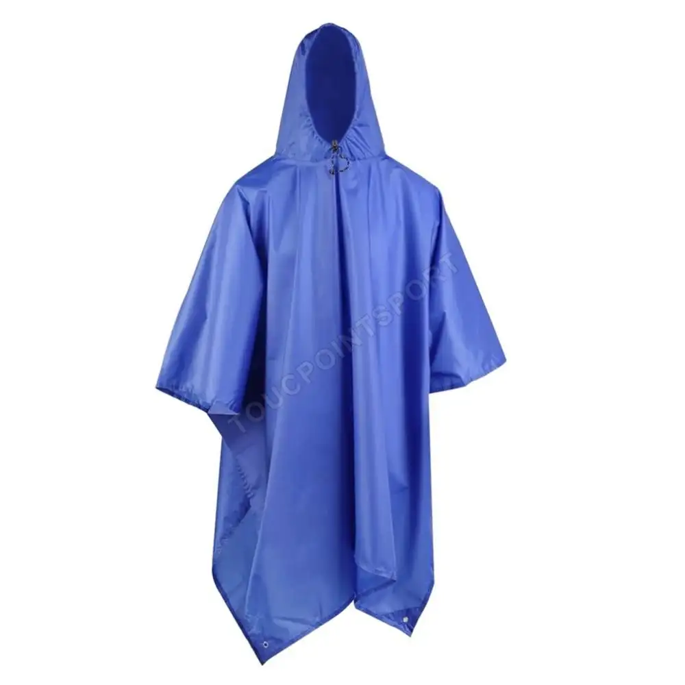 Wholesale Price Waterproof Raincoat Outdoor Travel Rain Poncho Jackets Backpack Rain Cover with Carry Bag