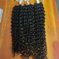Prix de gros – Extensions de cheveux humains brésiliens vierges de haute qualité pour tresses bohèmes bouclées à micro-liens
