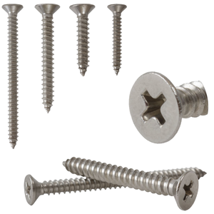 TOBO สกรูไม้สำหรับ A2 M4 M2.5 M2, สกรูหัวแบนราบขนาดมาตรฐาน DIN 9527 - Product Image 1