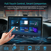 HD 15,6-Zoll Bus-Van-Player Zentrales Steuerungssystem Bus Smart Instrument Cluster Stereo-Bildschirm 2-Wege-USB GPS DSP Android Autoradio