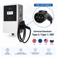 Borne de recharge commerciale pour véhicules électriques contrôlée par application RFID 7kW 11kW 22kW