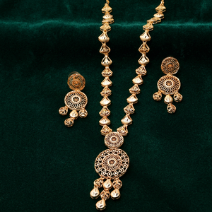 Venta al por mayor de collares de oro laminado de 14K, 18K, 24K, conjunto de joyería turca tradicional, joyería de moda de latón dorado, joyería de Turquía - Product Image 1