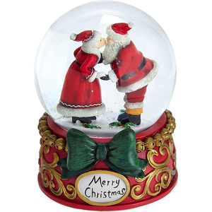 BSCI Factory Christmas Snow <strong>Globe</strong> <strong>Snowman</strong> and Friends Snow <strong>Globe</strong> with LED Lighting - Product Image 3