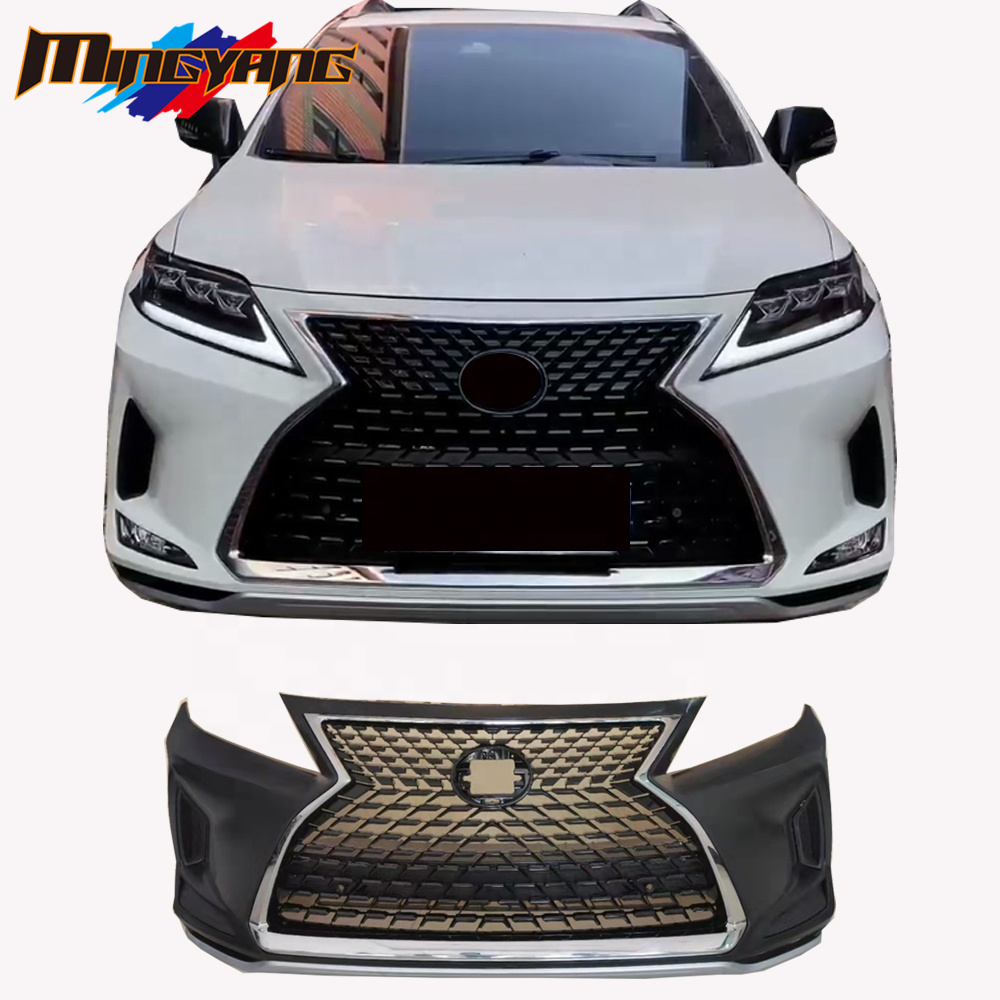 Bumper Cover Set Of 3 Front For Lexus For Rx350 Rx450H 2014 2015 Canada Built Vehicles  Primed Assembly Fixing Kit