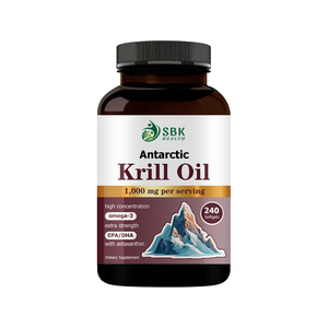 Huile de Krill Certifiée Halal en Gros, Capsules Molles d'Huile de Krill Pure, Favorisent la Santé Osseuse, Oméga 3 Antarktique en Capsules Souples - Product Image 1