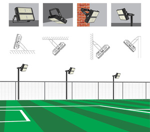 2500W 2000W 1500W 1000W 750W 500W 250W 200W sân vận động ngoài trời Spotlight công nghiệp thương mại dẫn đèn lũ cho các khu vực rộng lớn - Product Image 5