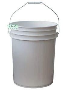 <span class=keywords><strong>Seau</strong></span> de 5 gallons de qualité alimentaire blanc + couvercles à joint gamma, conteneur de stockage sans BPA, <span class=keywords><strong>seau</strong></span> durable en HDPE à large ouverture de 85 mil - Product Image 4