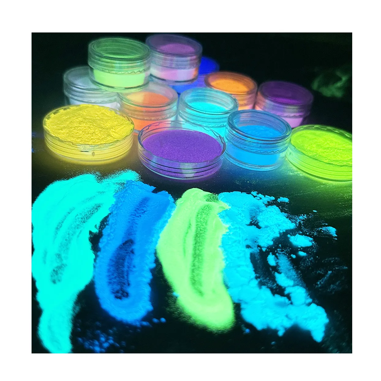 Colorful Luminous Powder High Brightness Glow In The Dark Powder Pigment for Epoxy Resin