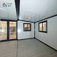 Maison conteneur préfabriquée extensible de 2, 3, 4 ou 5 chambres, 40 pieds sur 20 pieds, avec salle de bain, maison mobile préfabriquée, maisons préfabriquées