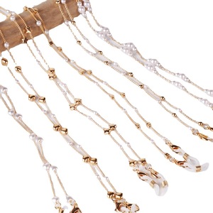 Collier porte-masque en chaîne pour lunettes de lecture, accessoire de protection solaire, avec lanière de perles, pour le <span class=keywords><strong>cou</strong></span>, nouvelle collection 2021 - Product Image 4