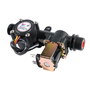 Sensor de Flujo de Agua para Sistema de Riego con Válvula Solenoide, Medidor de Flujo Electrónico Hall G1/2" DN15mm 1-25L/min para Jardín - Product Image 5