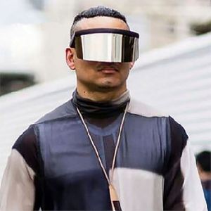 Gafas de Sol de Moda con Lentes de Espejo Degradado Coloridas para Hombre y Mujer, Protección UV400, Tamaño Grande - Product Image 3
