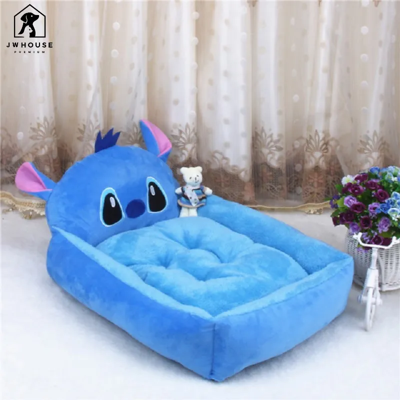 Beds For Large Dogs Cute Pet Dog Bed Mats Cartoon Shaped Pet Sofa Kennels Cat Warm Fleece Pet Cushion Bed House Products