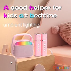 Pin Lớn Loa Thông Minh RGB Ánh Sáng <span class=keywords><strong>Mini</strong></span> Máy Karaoke Phim Hoạt Hình Quà Tặng Trẻ Em Câu Chuyện Máy Nghe Nhạc Với Micro Không Dây - Product Image 2