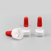 Bouchon en plastique 20/410 pour bouteille de sauce à presser avec bec verseur long en plastique