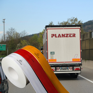 Ruban Réfléchissant Jaune de Sécurité Prisme Micro-Diamant de Qualité Accessoire Automobile Avertissement pour Camion - Product Image 6