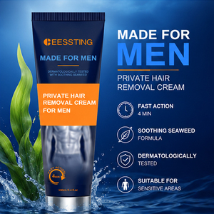 Crème dépilatoire formule douce marque privée, parfum naturel, action rapide, pour hommes - Product Image 3