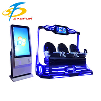 VR Game Machine 9D VR Theme Park Equipo de Cine de realidad virtual que funciona con monedas al aire libre para entretenimiento educativo para VR