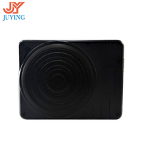 Subwoofer actif fin de 8 pouces à installer sous le siège, 120W, bobine simple en aluminium, haut-parleur de basses mono pour voiture, apparence personnalisée, vente en gros