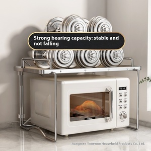 Ins Style Coréen <span class=keywords><strong>Pas</strong></span> <span class=keywords><strong>Cher</strong></span> <span class=keywords><strong>Cuisine</strong></span> Multifonctionnel Rack <span class=keywords><strong>De</strong></span> Stockage PP Matériel Four À Micro-ondes Étagère Assiette À Dîner Assaisonnement Stockage - Product Image 3