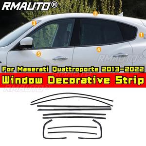 Bande décorative pour fenêtre de voiture, cadre de porte extérieur en acier inoxydable pour Maserati Quattroporte 2013-2022, kit carrosserie, accessoires de voiture - Product Image 2