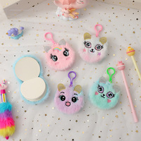 Nouveau carnet de notes en peluche licorne 2026, mini journal mignon avec porte-clés