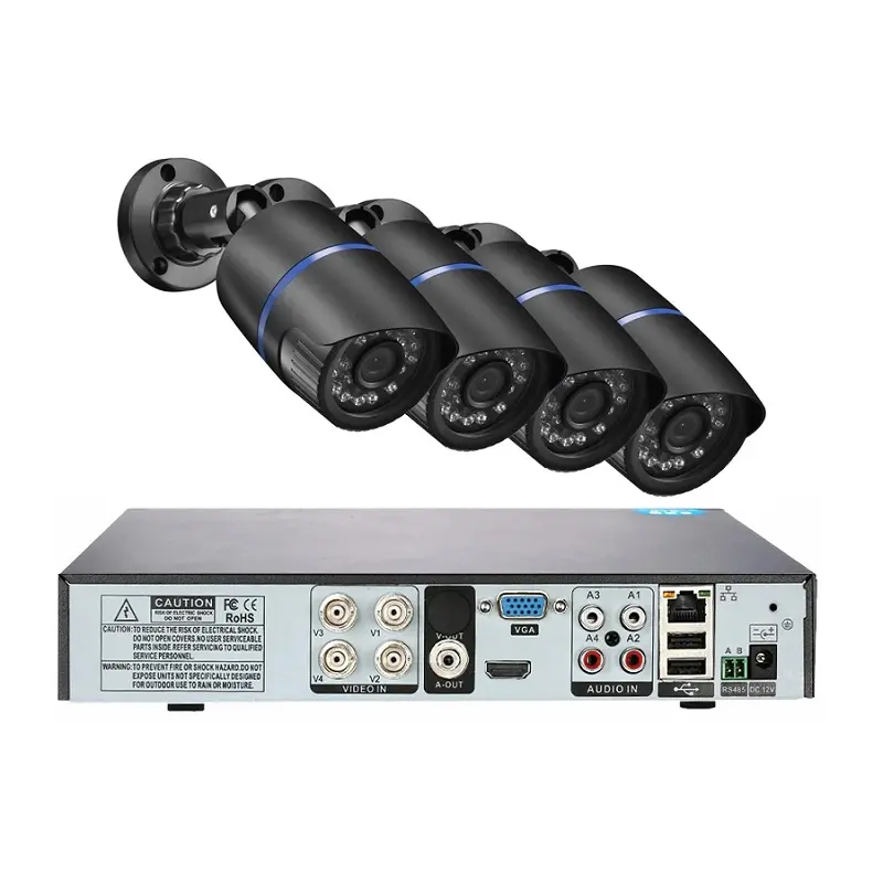 Ensemble de caméras de sécurité IP HD étanches pour l'extérieur système de caméras de vidéosurveillance AHD DVR enregistreur vidéo caméra de vidéosurveillance kit dvr