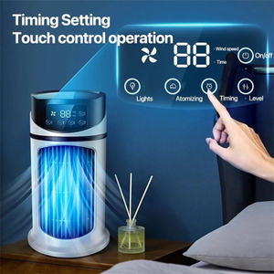 Portable Smart Ac Mist Small USB <b>Cooler</b> Fan Digital <b>Mini</b> Water Cooling Air for Summer Air <b>Cooler</b> Fan - Product Image 3