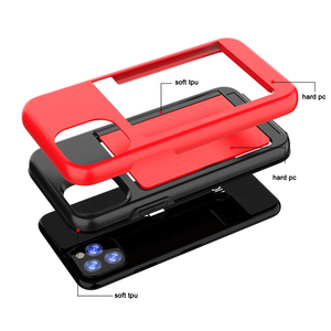 de la tarjeta de crédito Slot Smartphone teléfono celular cubre <span class=keywords><strong>para</strong></span> iPhone 12 12pro 12pro max 11 11pro. Caso de la piel - Product Image 2