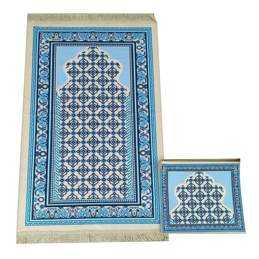 Islam Prayer Mat Wholesale Customized Turkey Anti Slip Prayer Rug Portable Namaz Sala Sajjadah Muslim Prayer Carpet