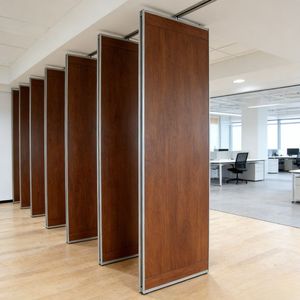 Parete Divisoria Insonorizzata Pieghevole e Scorrevole, Porta Mobile Operabile <span class=keywords><strong>per</strong></span> Ufficio <span class=keywords><strong>per</strong></span> Dividere la Stanza - Product Image 2