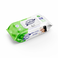 Lingettes Humides Économiques en Polyester Biologique Non Tissé, 72 Lingettes Blanches, Vente en Gros pour la Maison, Lingettes de Nettoyage Jetables Douces pour Peaux Sensibles