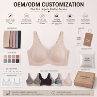 Sujetador tipo camiseta sin costuras SHANGBINI Plus Size color nude, sin aros, con cobertura total y tirantes anchos para busto completo, cómodo, venta al por mayor OEM