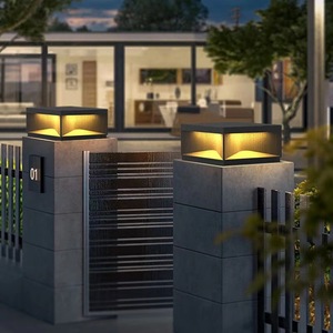Lampes solaires pour piliers, lampes de clôture imperméables pour l'extérieur, lampes de jardin, lampes de pelouse, lampes de portail, lampes de villa, lampes de cour, éclairage paysager - Product Image 3