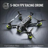 Dron de Carreras FPV con Marco de Fibra de Carbono de 5 Pulgadas, Quadcopter RC de Alta Velocidad para Fotografía Aérea y Vuelo Libre